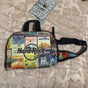 Hard Rock Cafe Casino Hotel Collapsible Collectors Backpack NWT Colorful